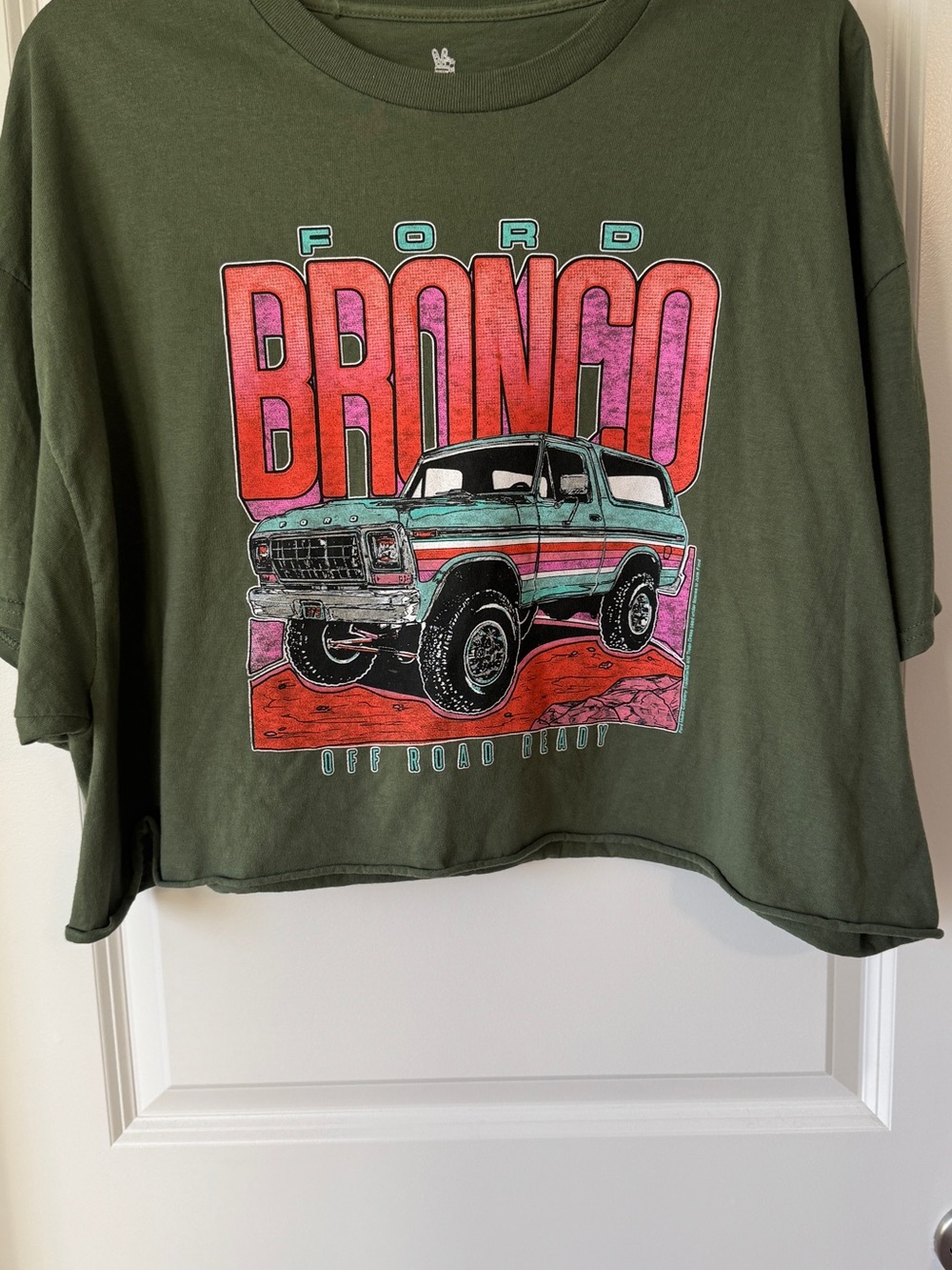 Junk Food Clothing Olive Green Ford Bronco Graphic Tee